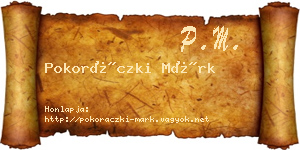 Pokoráczki Márk névjegykártya